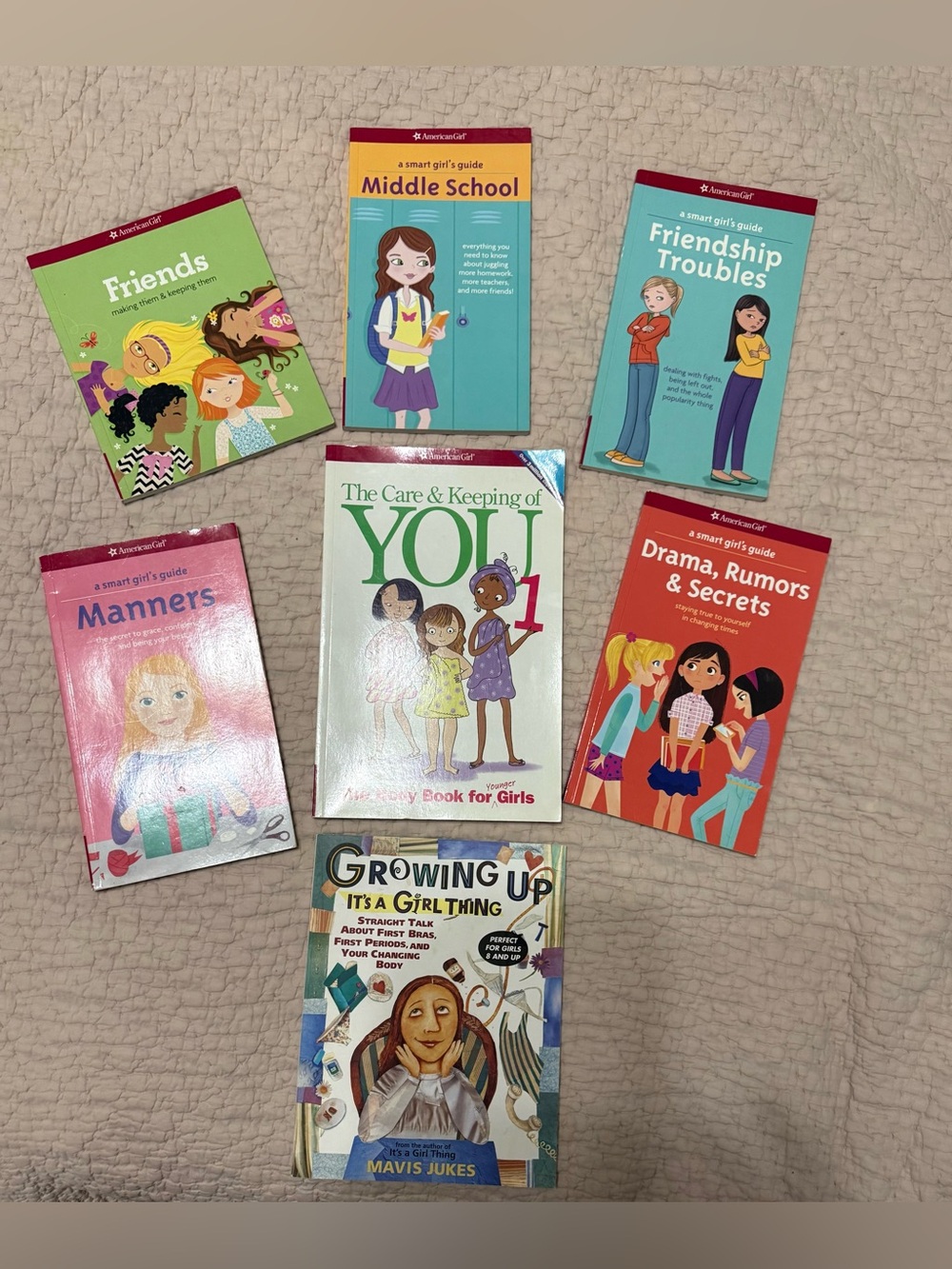Lot of American Girl Books Guidance Books Ages 8+ and 10+